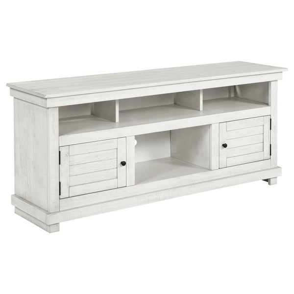 Payne 60-inch TV Stand Media Console – Distressed White