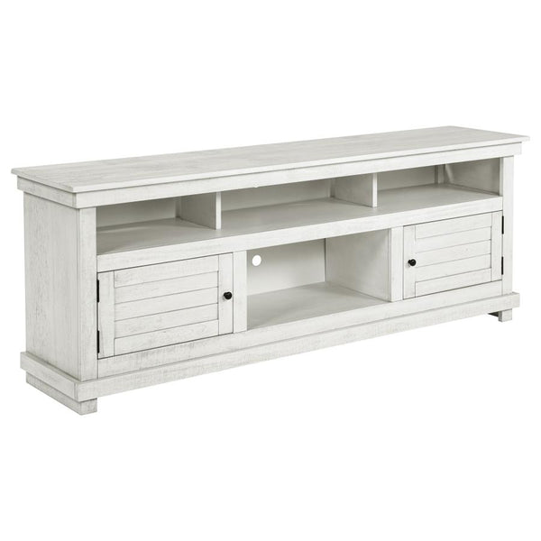 Payne 70-inch TV Stand Media Console – Distressed White