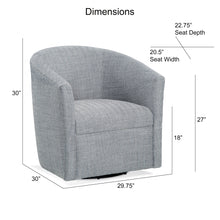 Lainey - Swivel Barrel Chair With 360 Degree Rotation