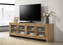 Brenham 79-inch 4-door TV Stand Media Console – Washed Oak