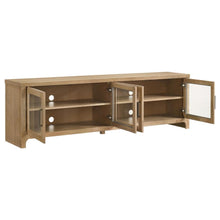 Brenham 79-inch 4-door TV Stand Media Console – Washed Oak