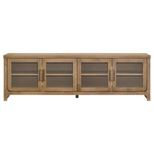 Brenham 79-inch 4-door TV Stand Media Console – Washed Oak