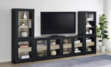Denison 3-piece Entertainment Center 79-inch TV Stand – Black