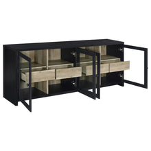 Denison 3-piece Entertainment Center 79-inch TV Stand – Black