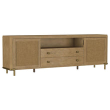 Arini Rattan Cane 2-door TV Stand Media Console – Sand Wash