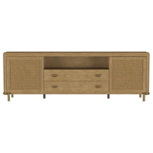 Arini Rattan Cane 2-door TV Stand Media Console – Sand Wash