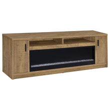Eddy 79-inch 2-door TV Stand Fireplace Media Console – Mango