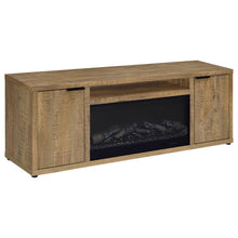 Fuller 60-inch 2-door TV Stand Fireplace Media Console – Mango