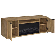 Fuller 60-inch 2-door TV Stand Fireplace Media Console – Mango