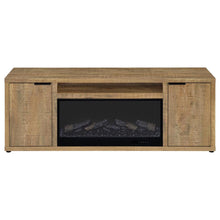 Fuller 60-inch 2-door TV Stand Fireplace Media Console – Mango
