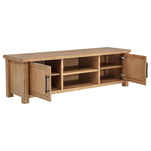 Beasley 2-Door 71-Inch Wood TV Stand Media Console – Golden Oak