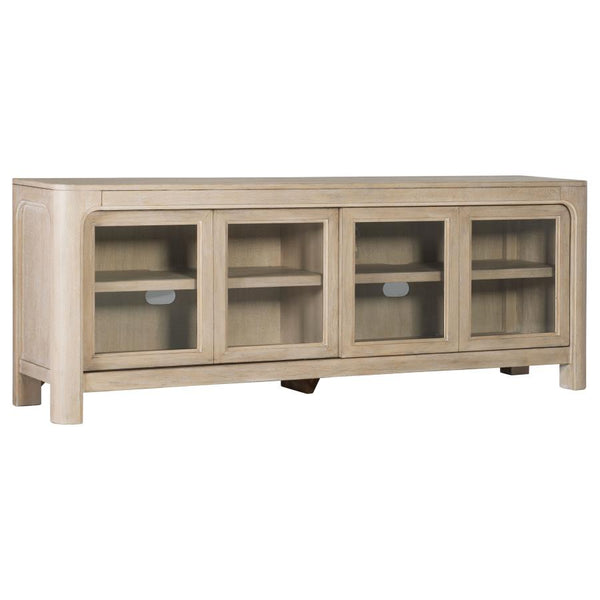 Solano 71-inch 2-door TV Stand Media Console – Weathered Mango