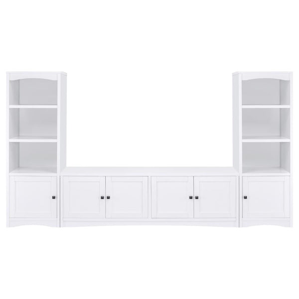 Laughlin 3-piece Entertainment Center TV Stand – White