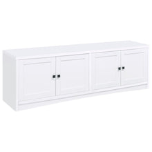 Laughlin 4-door Engineered Wood 78-inch TV Stand – White