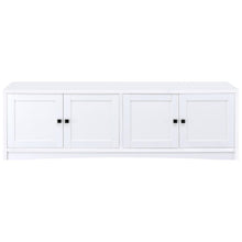 Laughlin 4-door Engineered Wood 78-inch TV Stand – White
