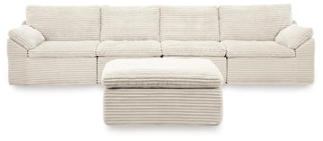 Fannin - 4-Piece Sectional With Ottoman - Ivory