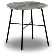 Laverford - Round End Table - Chrome / Black