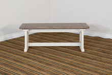 Pasadena - Wood Side Bench - Buckskin / Marble White
