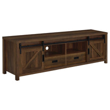 Madra 2-door Engineered Wood 79-inch TV Stand – Dark Pine