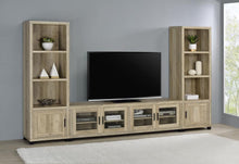 Sachin 3-piece 79-inch TV Entertainment Center – Distressed Pine