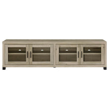 Sachin 4-door Engineered Wood 79-inch TV Stand – Distressed Pine