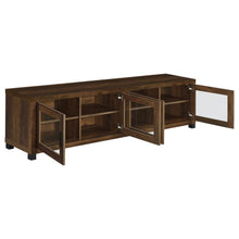 Sachin 4-door Engineered Wood 79-inch TV Stand – Dark Pine