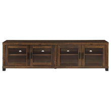 Sachin 4-door Engineered Wood 79-inch TV Stand – Dark Pine
