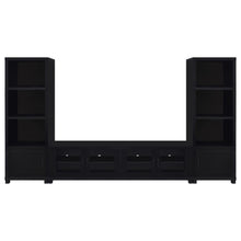 Sachin 3-piece Entertainment Center 79-inch TV Stand – Black