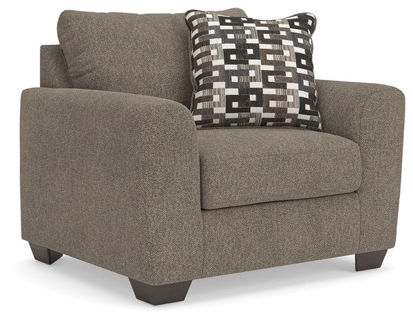 Triston-Peaks Chair And A Half Suede