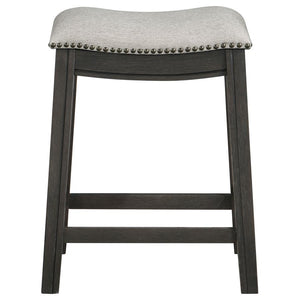 Elliston - Backless Counter Stool (Set of 2) - Dark Gray