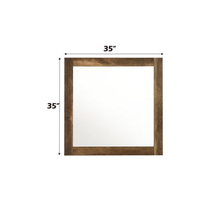 Morales - Mirror - Rustic Oak