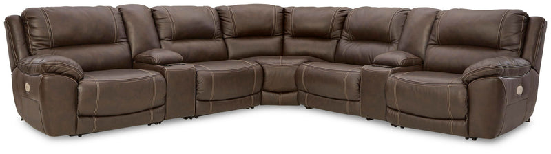 Dunleith - 7 Piece Power Reclining Sectional complete set