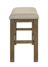 Cockrell - Counter Height Bench - Light Brown / Beige