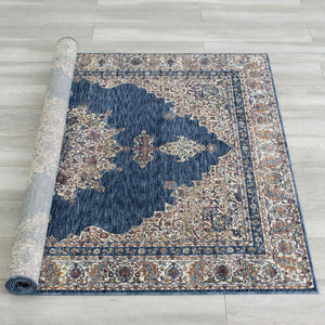 Payas - 5' x 7' Area Rug - Blue / Beige