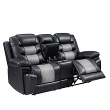 Nikko - Console Loveseat With Dual Recliners