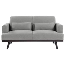 Blake - Upholstered Track Arm Loveseat - Sharkskin