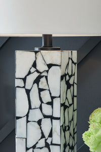 Macaria - White / Black - Marble Table Lamp