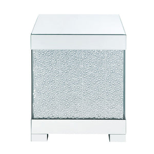 Mallika - End Table - Mirrored & Faux Round Crystals