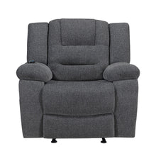 Redondo - Glider Recliner With Heat, Massage, Power - Dark Gray