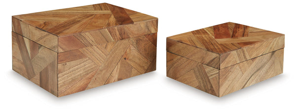 Antford Box Set (Set of 2) Brown