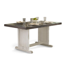Carriage House - Rectangular Wood Dining Table - Cottage White / Europen Dark