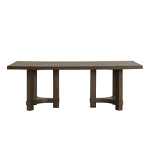 Cityscape - Rectangle Dining Table Top & Base - Dark Brown