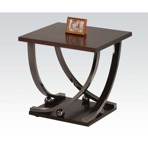 Isiah End Table Black Nickel