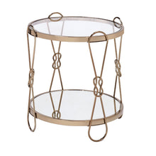 Zekera - End Table - Mirrored & Champagne