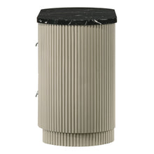 Travonte - Nightstand - Gray / Beige