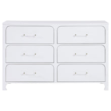 Anastasia - 6-Drawer Dresser - Pearl White