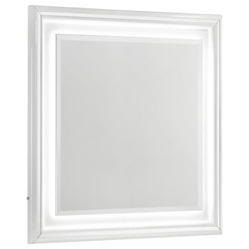 Cassia - Dresser Mirror - White High Gloss