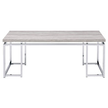 Chafik - Coffee Table - Natural Oak & Chrome