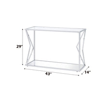 Virtue - Sofa Table - Clear Glass & Chrome