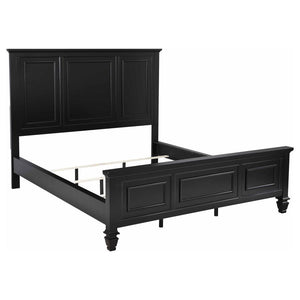 Sandy Beach - 63" Panel Bed with High Headboard